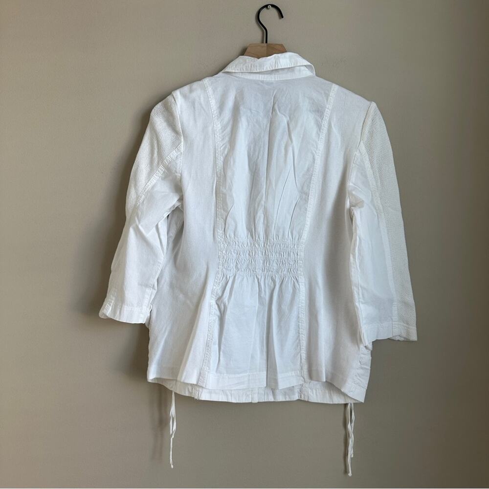 XCVI White Utility Jacket Women’s Large NWT - Picture 2 of 9